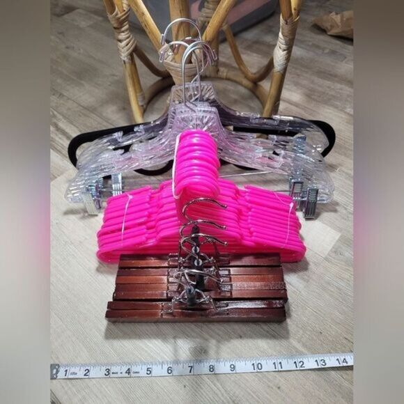 Hanger and Clothespin Bundle W/kid Multicolor Closet Storage LN - Picture 13 of 14